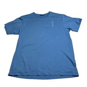 KENZO Blue Men's Short Sleeve Tee T-Shirt Men's‎ Size XL FLAWED Bouquet Flowers